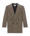 Saint Laurent Paris Women Giacca In Lana Vichy In Multicolor