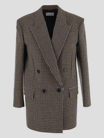 SAINT LAURENT CHECKED BLAZER SAINT LAURENT