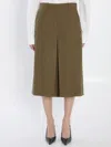 Saint Laurent Houndstooth Pattern Trousers With Belt Loops In Brown