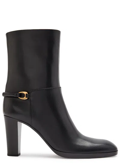 SAINT LAURENT SAINT LAURENT CHEMENA 80 LEATHER ANKLE BOOTS