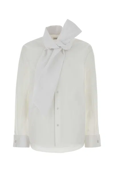 Saint Laurent Chemise Avec Lavalli In White