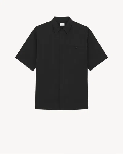 Saint Laurent Chemise Manches In Black