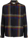 Saint Laurent Men's Checked Wool Shirt