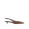 Saint Laurent Cherish 30 Leopard-print Slingback Pumps