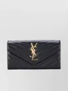 Saint Laurent Chevron Pattern Monogram Large Wallet