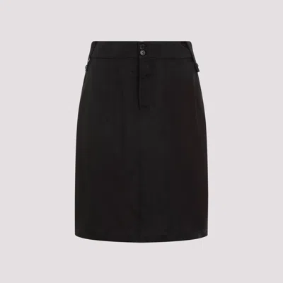Saint Laurent Chic Midi Skirt For Women In Black
