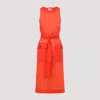 Saint Laurent Chic Mini Evening Dress For Women In Red