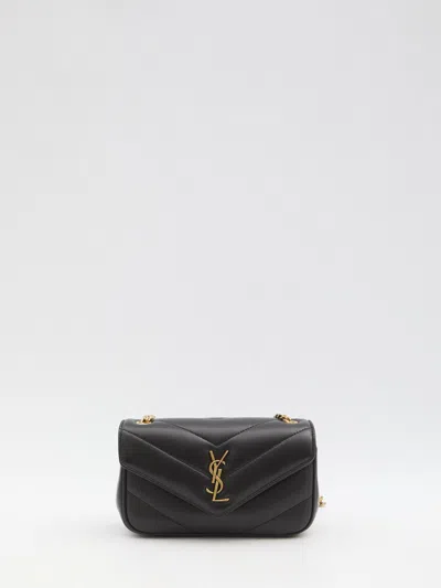 Saint Laurent Chic Mini Lou Lou Handbag In Black