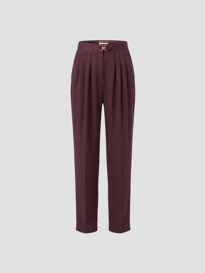 Saint Laurent Chic Tailored Trousers In Purple
