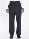 Saint Laurent Tailored Wool Trousers In Blue