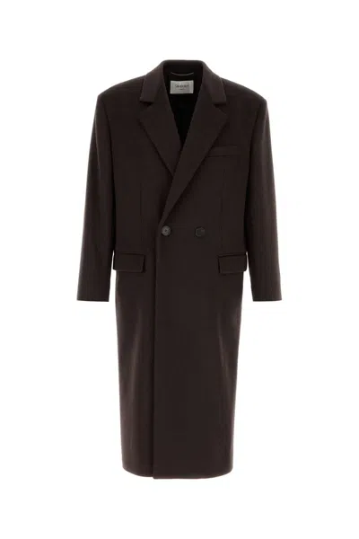 Saint Laurent Chocolate Wool Jacket In Brown
