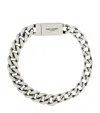 Saint Laurent Chunky Chain Bracelet In Metallic