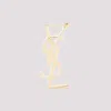 Saint Laurent Chunky Monogramme Earring Unica In Dore