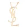 Saint Laurent Cassandre Chunky Logo Single Earring In Not Applicable