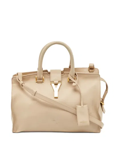 Pre-owned Saint Laurent Chyc Y-motif Leather Tote Bag