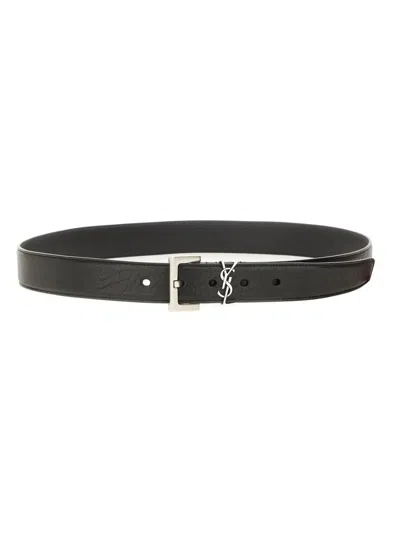 Saint Laurent Cintura "cassandre" In Blue