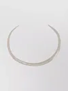 Saint Laurent Circular Choker Necklace With Polished Finish