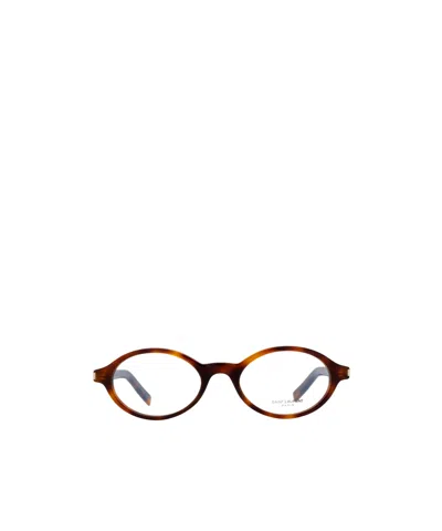 SAINT LAURENT SAINT LAURENT EYEWEAR JEANNE OVAL FRAME GLASSES