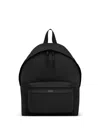 Saint Laurent City Backpack In Nylon Ripstop And Leather In Black