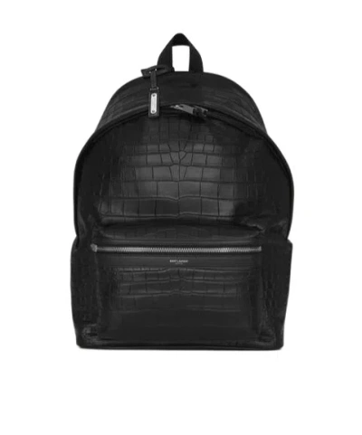 Saint Laurent City Backpack In Black