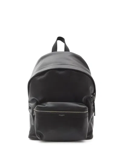 Saint Laurent City Backpack In Black