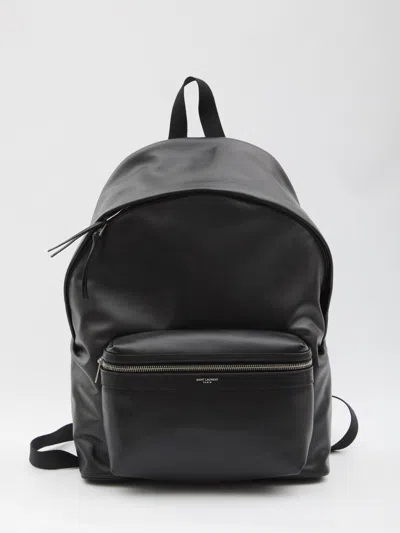 Saint Laurent City Backpack In Black