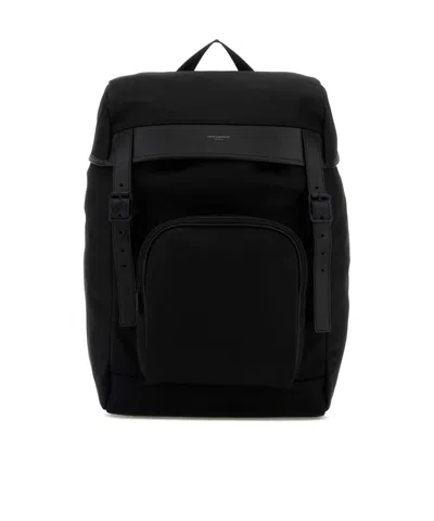 Saint Laurent City Backpack In Black