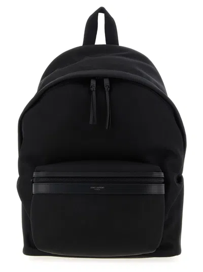 Saint Laurent City Backpack In Black