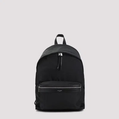 Saint Laurent City Backpack In Black
