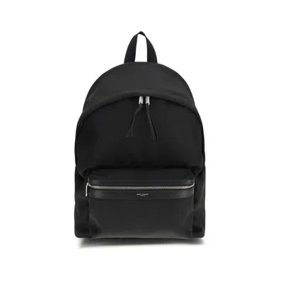 Saint Laurent City Backpack  Black