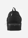 SAINT LAURENT CITY BACKPACK IN CANVAS, NYLON AND LEATHER