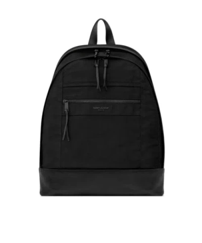Saint Laurent City Backpack In Black