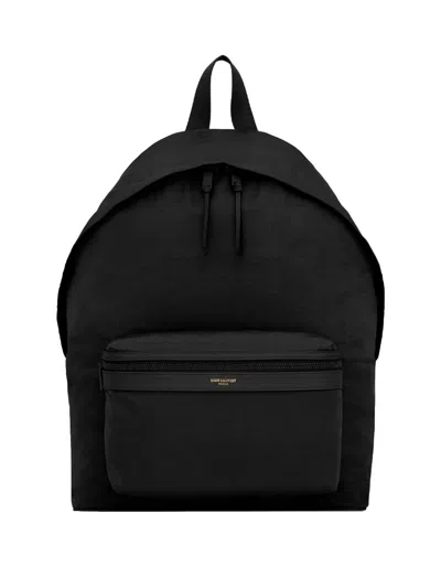 SAINT LAURENT SAINT LAURENT CITY BACKPACK IN NYLON RIPSTOP AND LEATHER BAGS