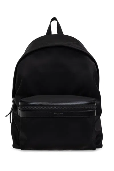 Saint Laurent City Backpack In Nero/nero/nero/nero/