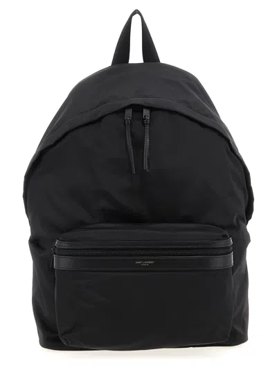 Saint Laurent City Backpacks Black