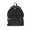Saint Laurent 'city' Canvas Backpack With Leather Details In Black