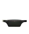 Saint Laurent City Logo-print Belt Bag In Green
