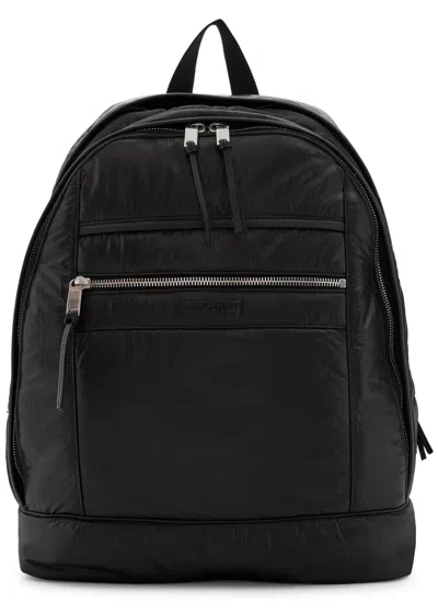 Saint Laurent City Nylon Backpack In Black