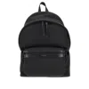 Saint Laurent 'city' Nylon Backpack With Leather Details In Black