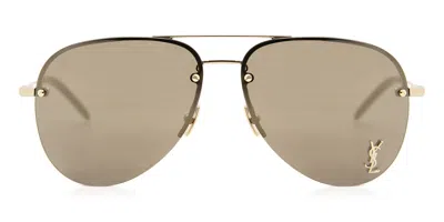 Saint Laurent Classic 11 M 004 Men's Sunglasses Gold Size 59