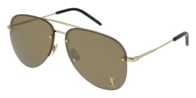 Pre-owned Saint Laurent Classic-11m-004-59 Gold