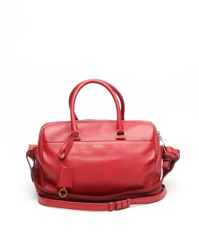 Saint Laurent Classic Baby Duffle Bag In Red