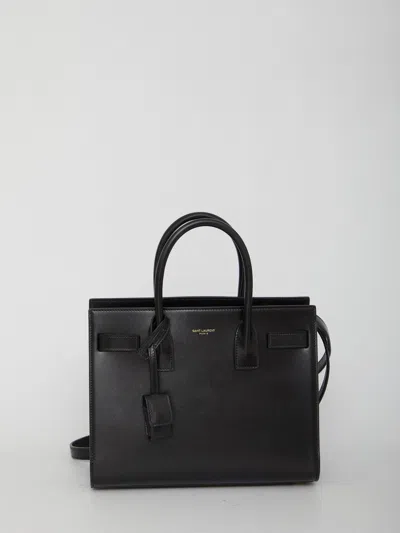 Saint Laurent Classic Baby Sac De Jour Bag In Black