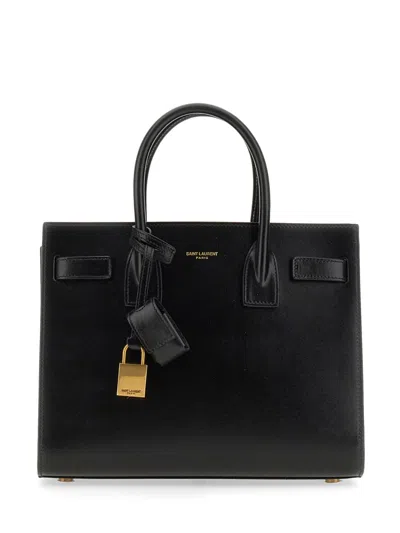 Saint Laurent "classic Baby Sac De Jour" Bag In Black