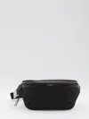 Saint Laurent Classic Belt Bag In Canvas In Black
