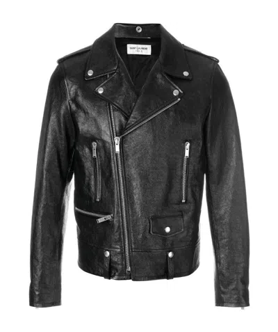 SAINT LAURENT SAINT LAURENT LONG-SLEEVED BIKER JACKET
