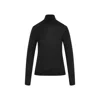 Saint Laurent Knitwear Turtleneck Sweater Ribbed Finish In Black