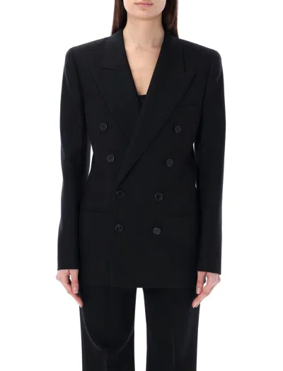 Saint Laurent Classic Double-breasted Jacket For Women In Black