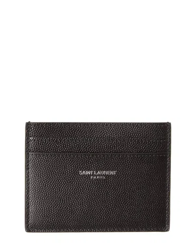 Saint Laurent Classic Leather Card Case In Black