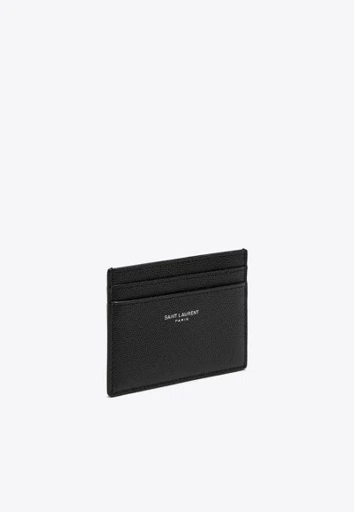 Saint Laurent Classic Leather Cardholder In Black